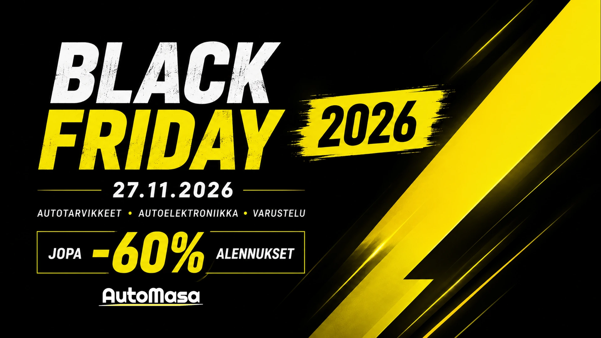 Black Friday 2026 – AutoMasan Black Friday