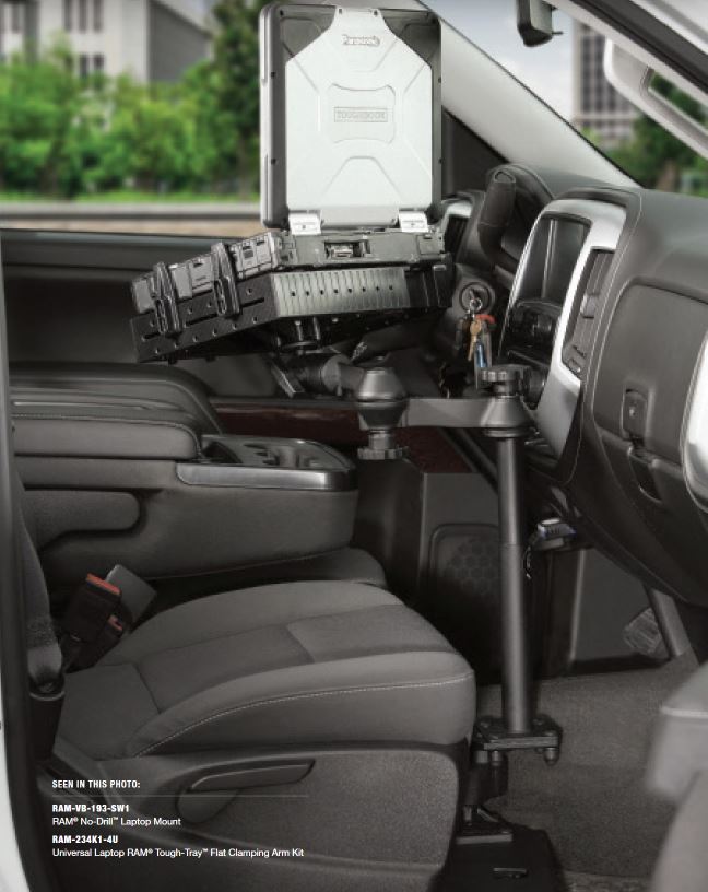 RAM Mounts läppäriteline autoon