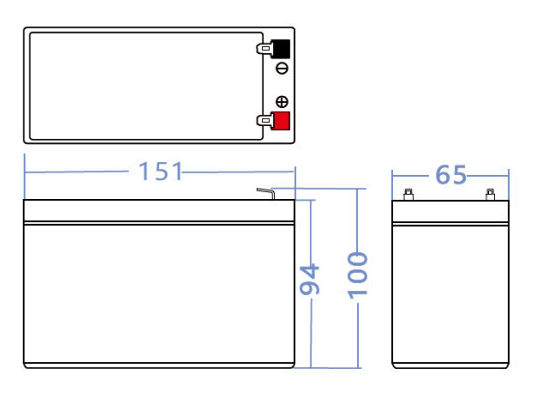 Green Cell AGM akku 12V 10Ah AGM50 3