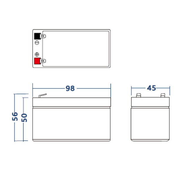 Green Cell AGM akku 12V 1,2Ah 3