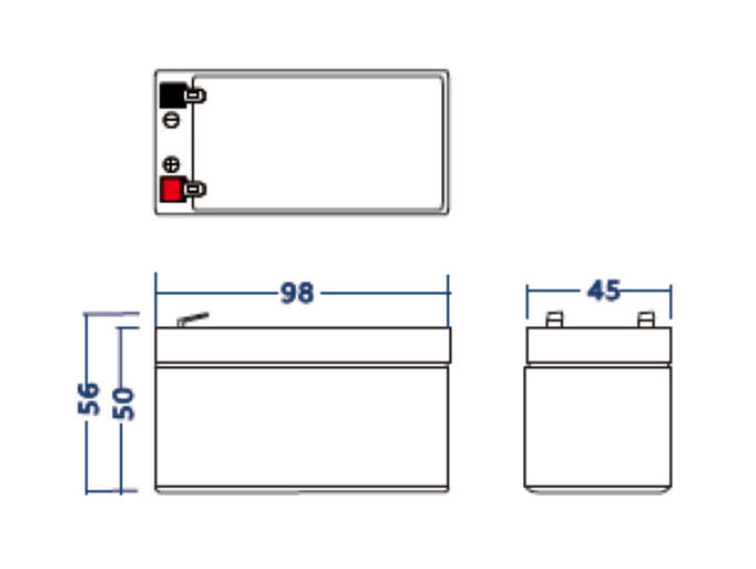 Green Cell AGM akku 12V 1,3Ah 2