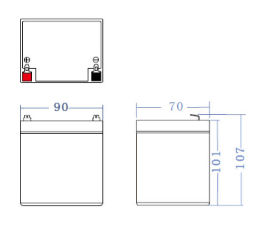 Green Cell AGM akku 12V 5Ah 3