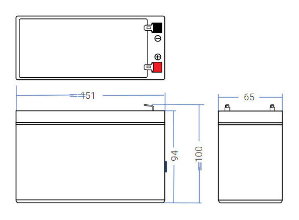 Green Cell AGM akku 12V 7Ah 3