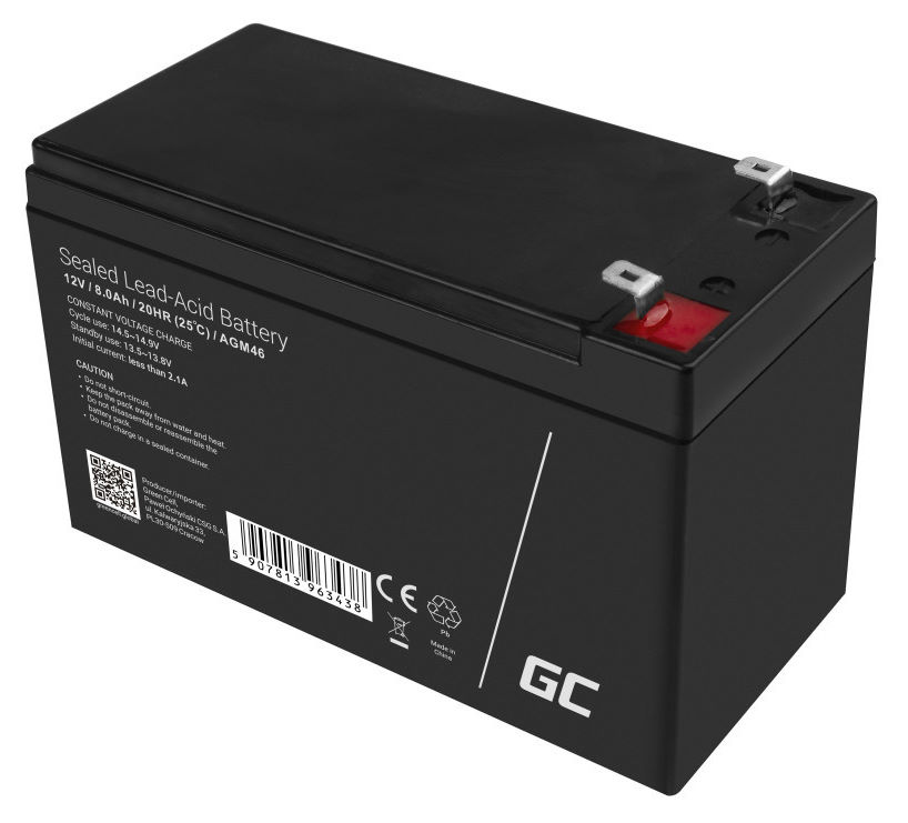Green Cell AGM akku 12V 8Ah 2