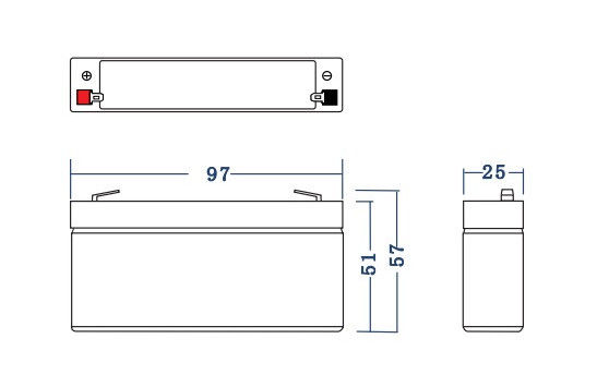 Green Cell AGM akku 6V 1,2Ah 3