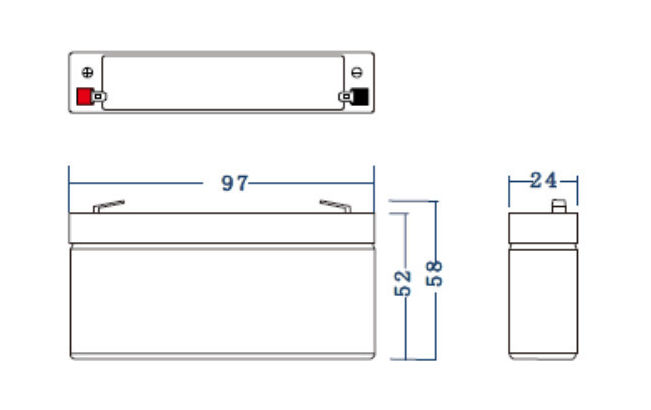 Green Cell AGM akku 6V 1,3Ah 3