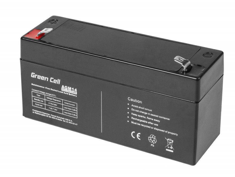 Green Cell AGM akku 6V 3,2Ah 2