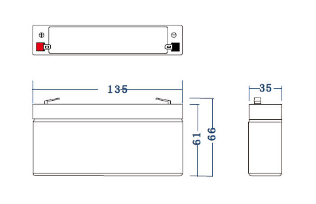 Green Cell AGM akku 6V 3,2Ah 3