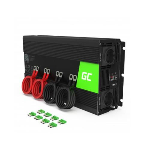 Green Cell puhdas siniaalto invertteri 3000W 12V