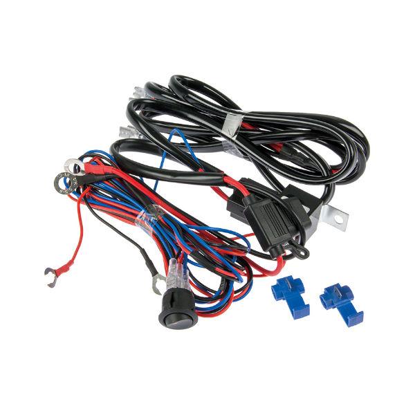 Relejohtosarja kahdelle valolle avojohdoilla